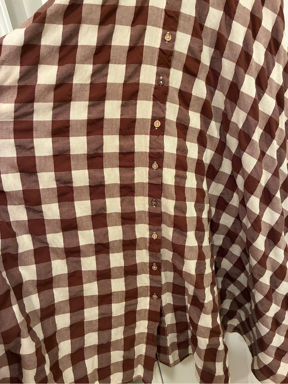 Free People Via Gingham Cotton Seersucker Sundress Sz XS - Picture 9 of 12